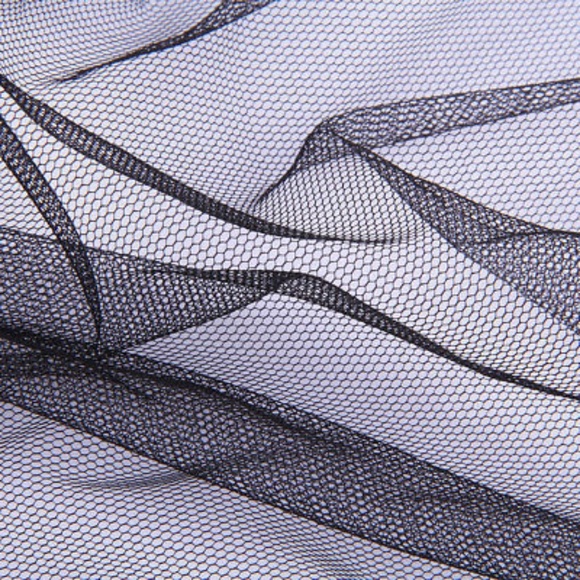 Black Mesh Sleeveles Open Back Cover Up Dress - Picture 7 of 7